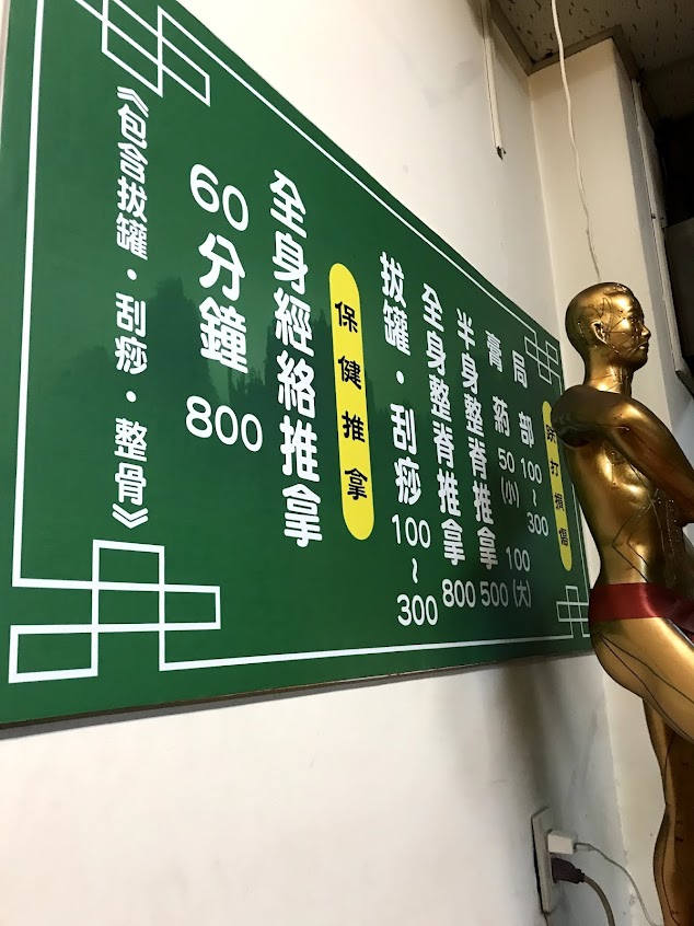 嘉義市 天醫堂 跌打損傷 經絡推拿館